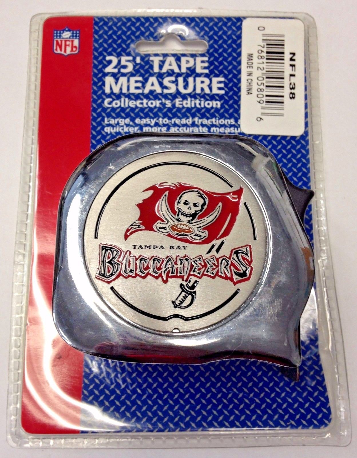 Great Neck 1' x 25' NFL Tape Measure Tampa Bay Buccaneers