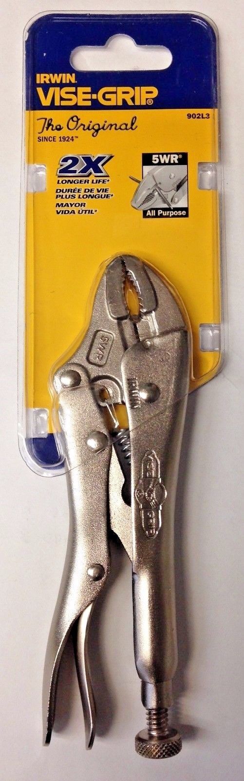 Fute FASTPRO 4-Piece Locking Pliers Set With Heavy Duty Grip, 5, 7 and  10 Curved Jaw Locking Pliers, 6-1/2 L