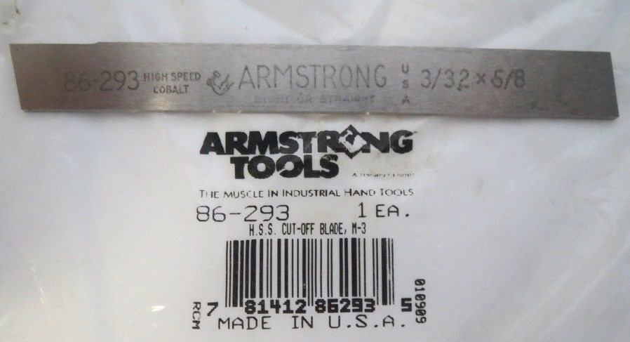 Armstrong 86-293 HSS Cut Off Blade M-3