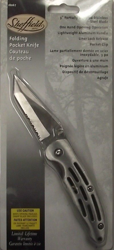 Sheffield 18067 3" Blade Folding Pocket Knife