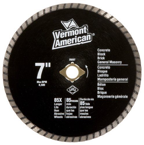 Vermont American 29207 7" Turbo Rim Diamond Saw Blade