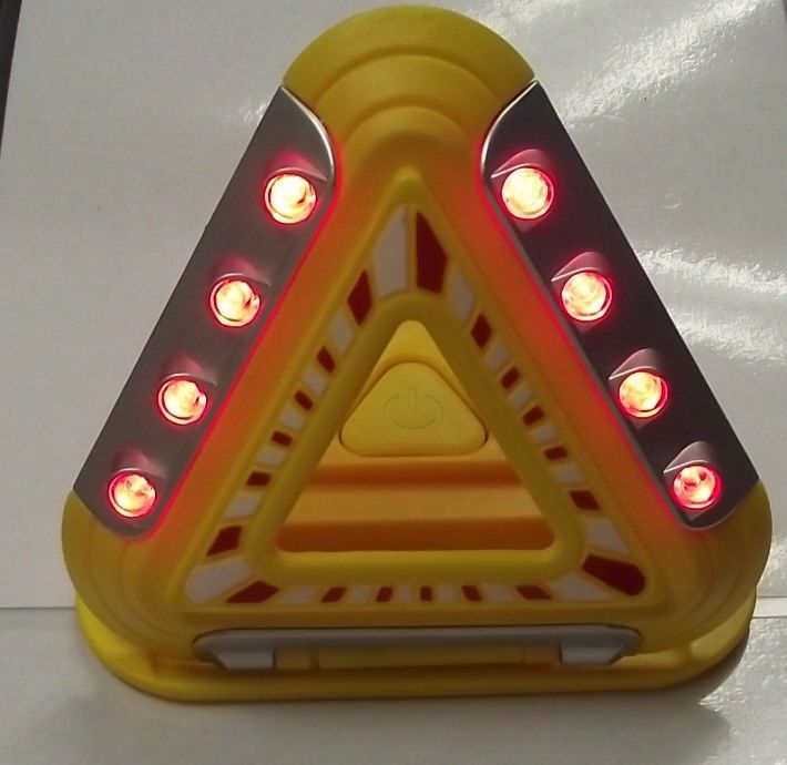 Auto Flashing L91-4717 Emergency Triangle 6 High Intensity Flashing LED's