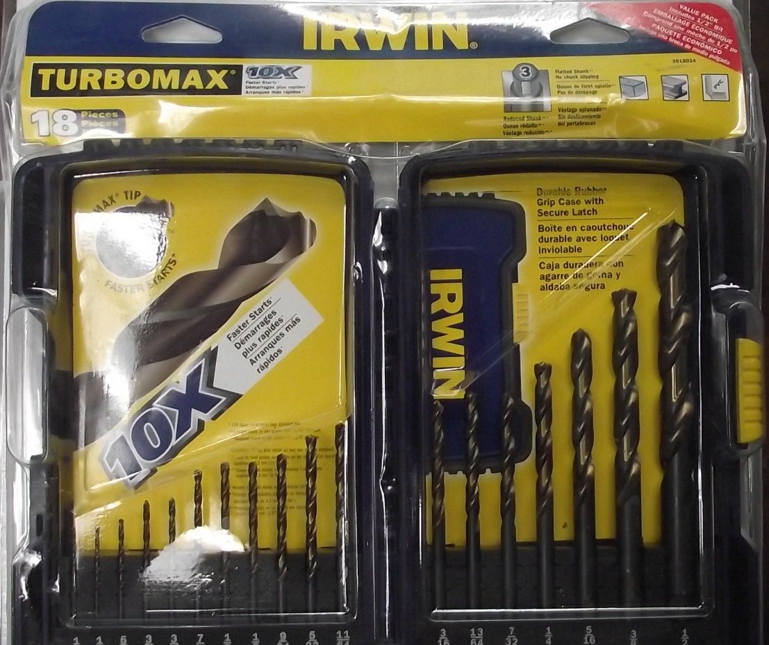 Irwin TurboMax 3018024 18 Piece Pro Drill Bit Set