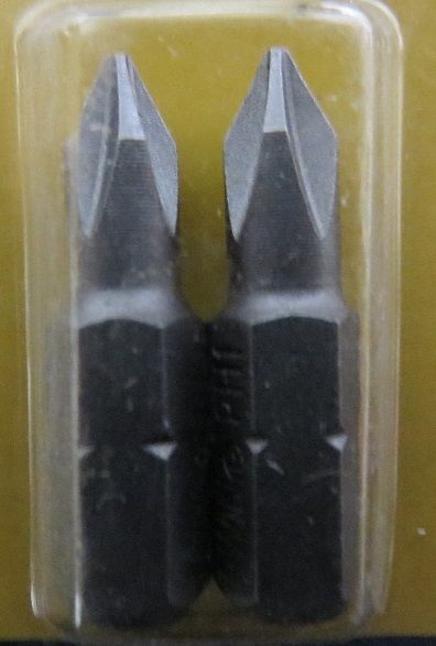 Irwin 3510052C 2 Pack Phillips #1 Insert Bits