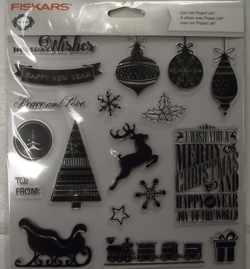 Fiskars 105940-1001 Teresa Collins 4" x 8" Clear Stamp Twas The Night Before