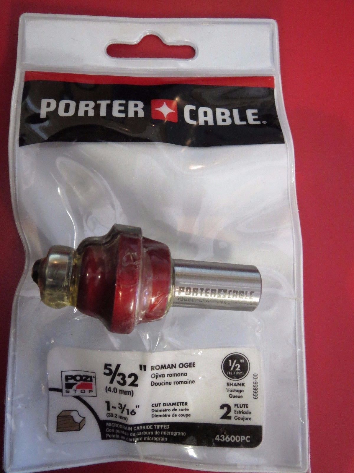 Porter Cable 43600 5/32" Roman Ogee Router Bit *Kr3