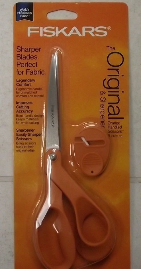 Fiskars 167550-1001 Origianl 8-Inch Scissors With Sewsharp Sharpener