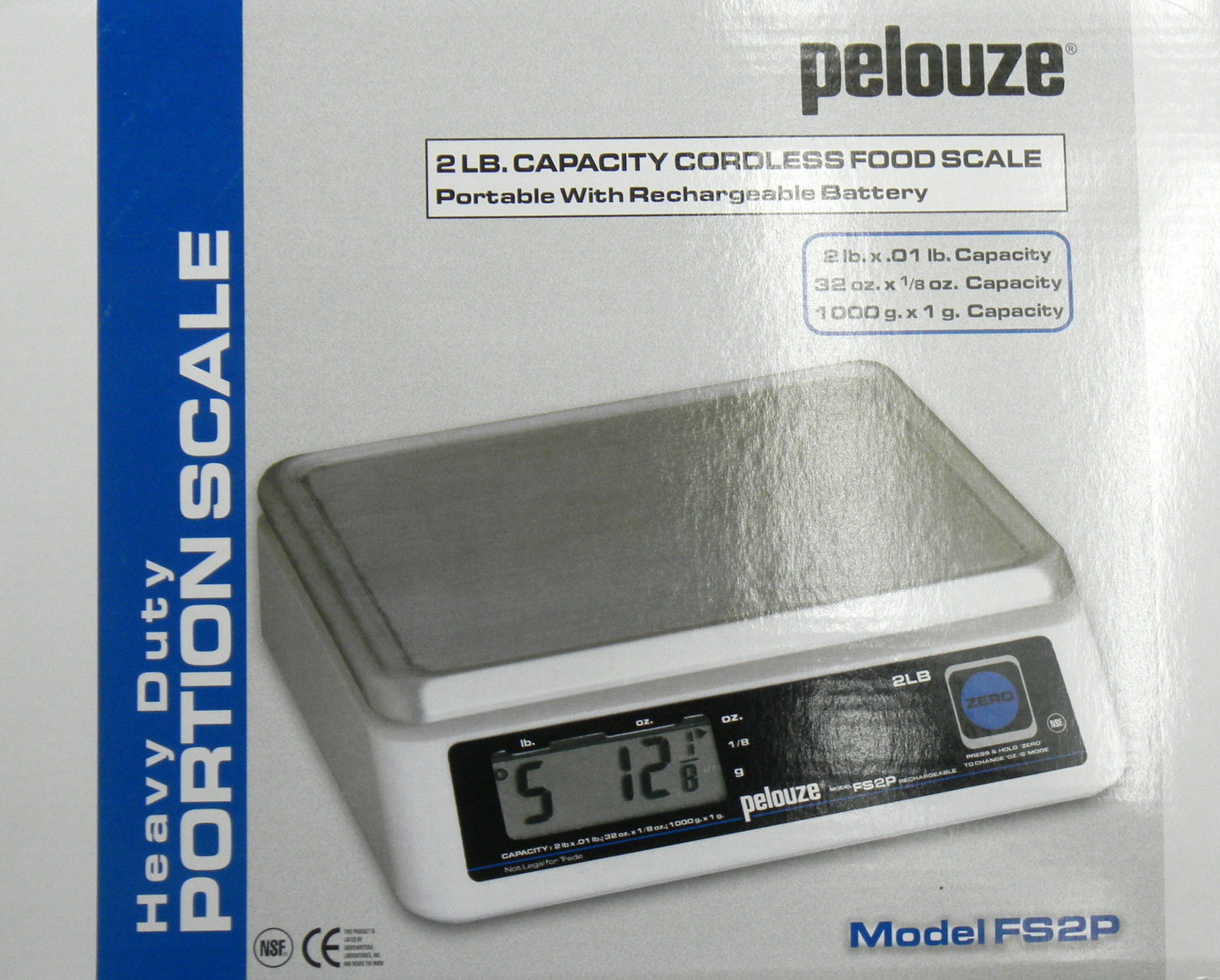 Rubbermaid Pelouze FS2P 2lb. Digital Portion Food Scale