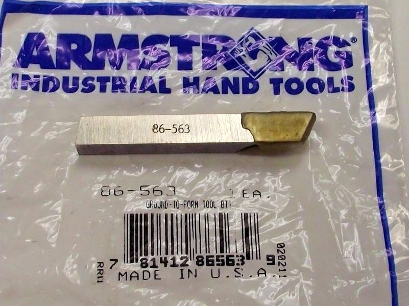 Armstrong Tools 86-563 Ground-to-form Tool Bit Cutter USA