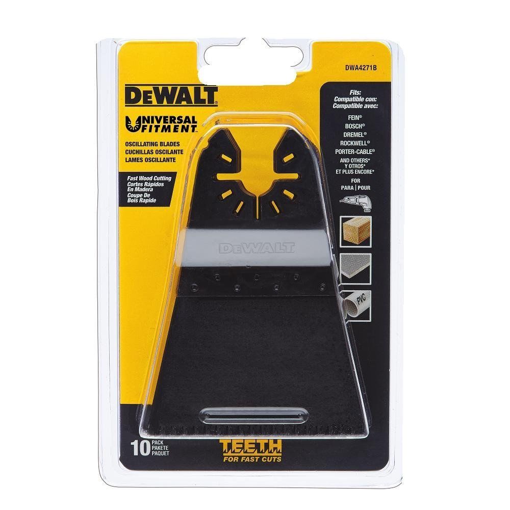 Dewalt DWA4271B 2-1/2" Precision Tooth Oscillating Blades 10 Pack USA