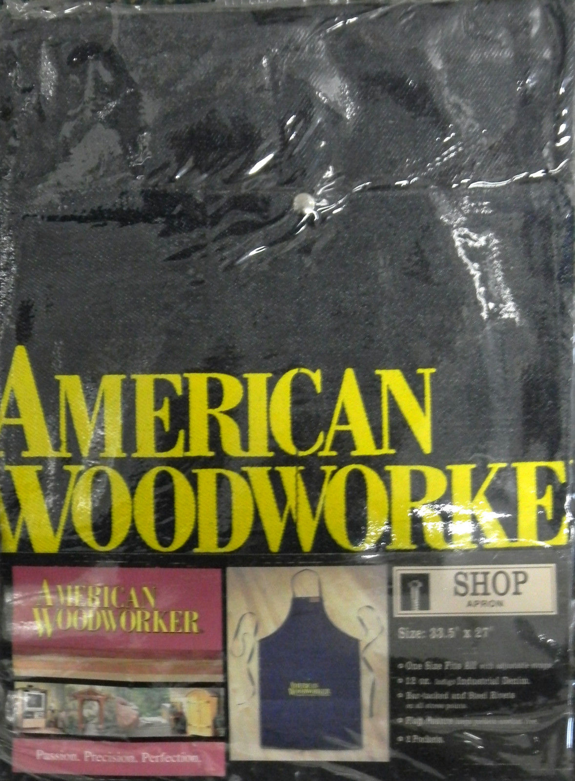 American Woodworker 112 Shop Apron Denim