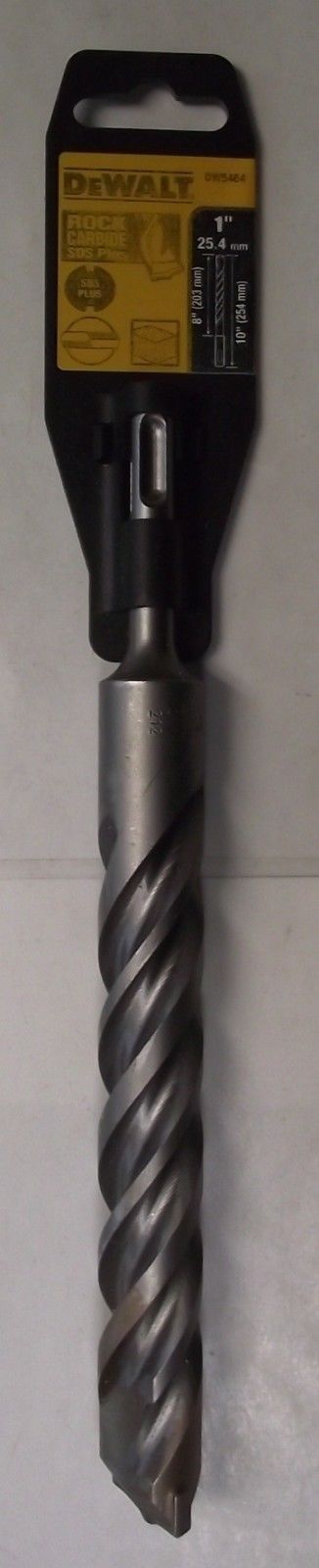 DEWALT DW5464 1" x 8" x 10" Rock Carbide SDS Plus Hammer Drill Bit Germany