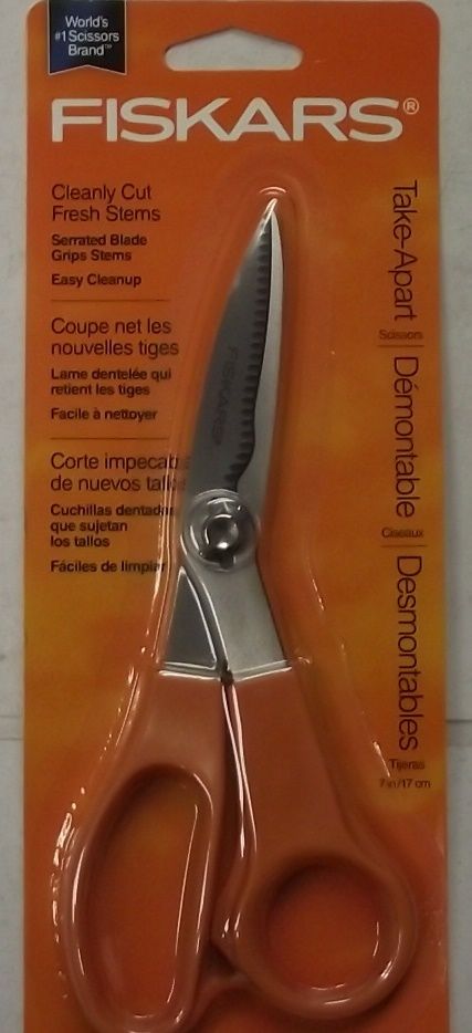 Fiskars 194710 Take Apart Scissor Precision Grd Stainless Steel Serrated Blade