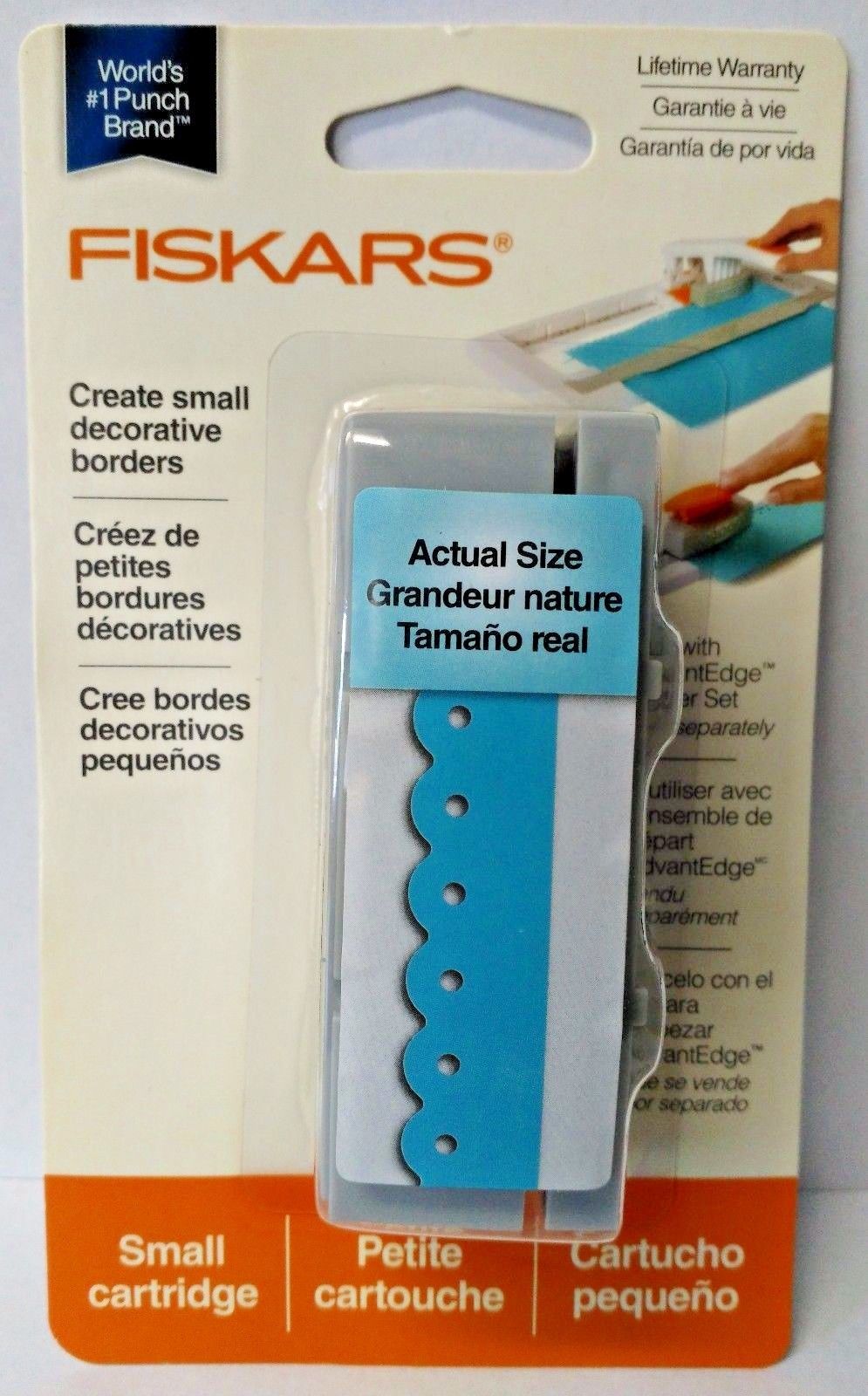 Fiskars 101840-1003 Threading Water Interchangeable Border Punch Cartridge