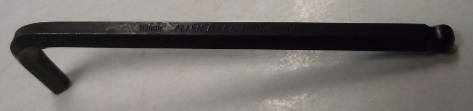 Allen 59116 10mm Long Arm L Hex Key With Ball-Plus Ball End USA