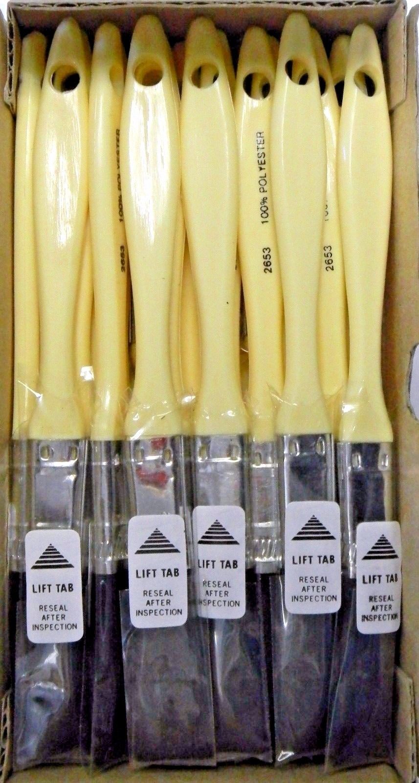 2653-05 1/2" Polyester Bristle Chip Paint Brush 36 Pack