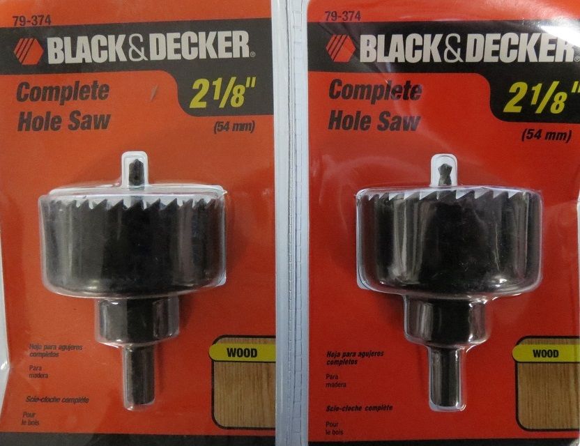 Black & Decker 79-374 2-1/8" Complete Hole Saw 2 Packs