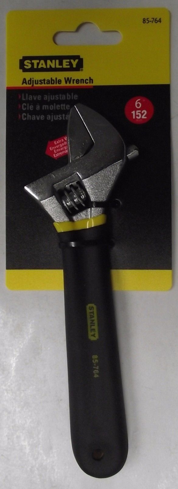 Stanley 85-764 6" Cushion Grip Adjustable Wrench