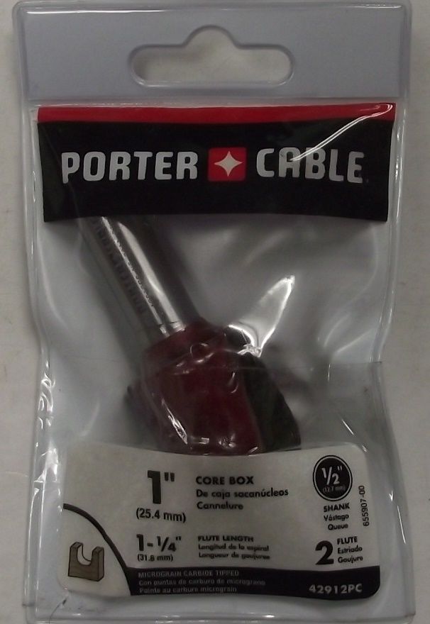 Porter Cable 42912PC 1" Core Box 1/2" Shank
