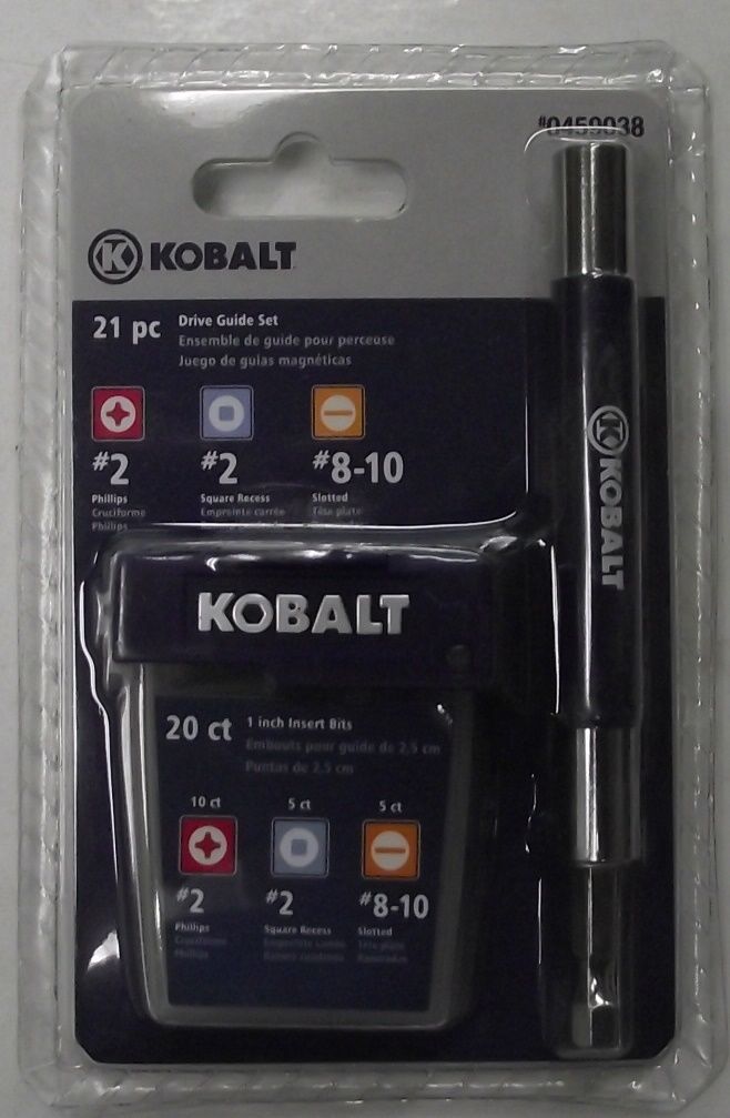 Kobalt 0459038 21pc Screwdriver Bit Drive Guide Set