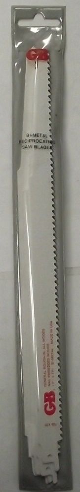 Gardner Bender 12" x 6tpi Recip Blade For Nail Embedded Wood 5pcs. RS-126 USA