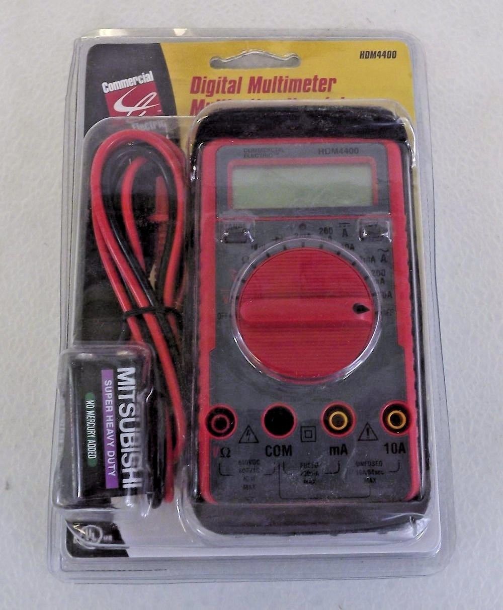 Commercial Electric HDM-4400 Digital Multimeter 23 Range 7 Function