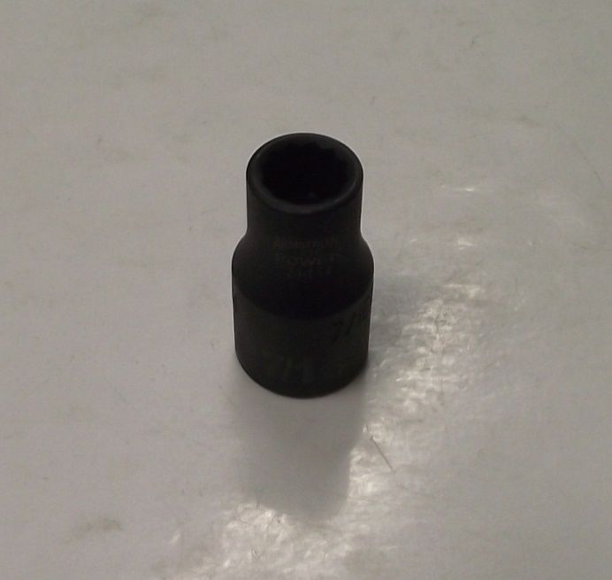 Armstrong 20-114 1/2" Drive 12 Point Power Socket 7/16" Black Oxide USA
