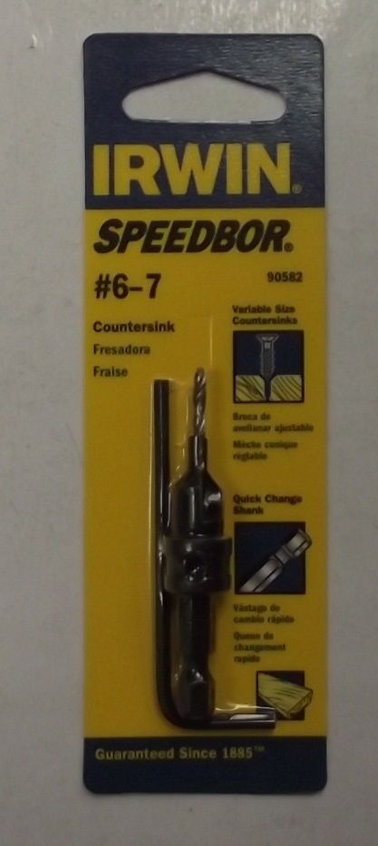 Irwin 90582 Speedbor #6-7 Countersink Quick Change Shank