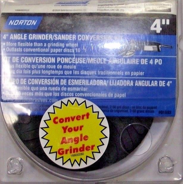 Norton 01683 4" Angle Grinder / Sander Conversion Kit