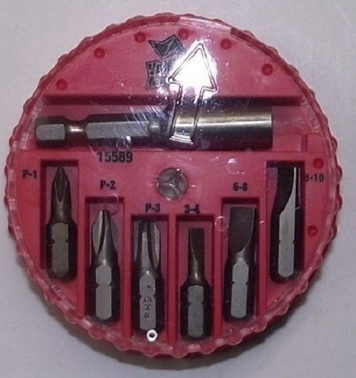 Vermont American 15589 7pc All Purpose Spin-A-Bit Screw Tips & Extension