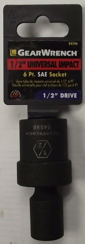 GearWrench 84596 1/2" Universal Impact Socket 1/2" Drive