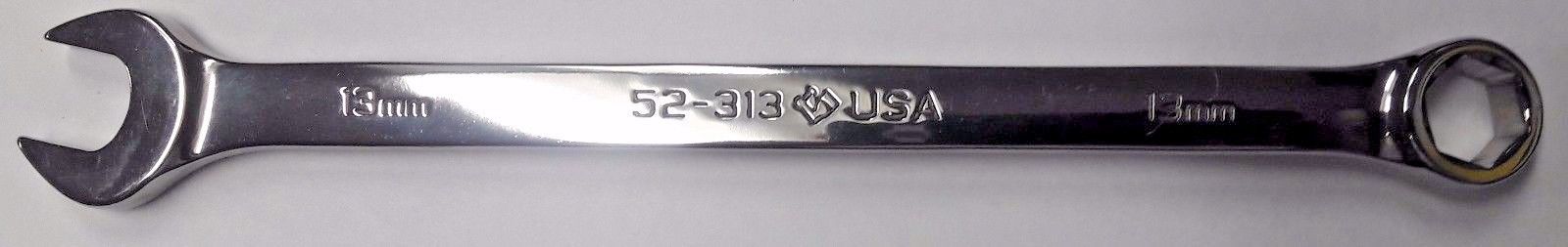 Armstrong 52-313 13mm Full Polish Long Pattern Combination Wrench 6 Point USA