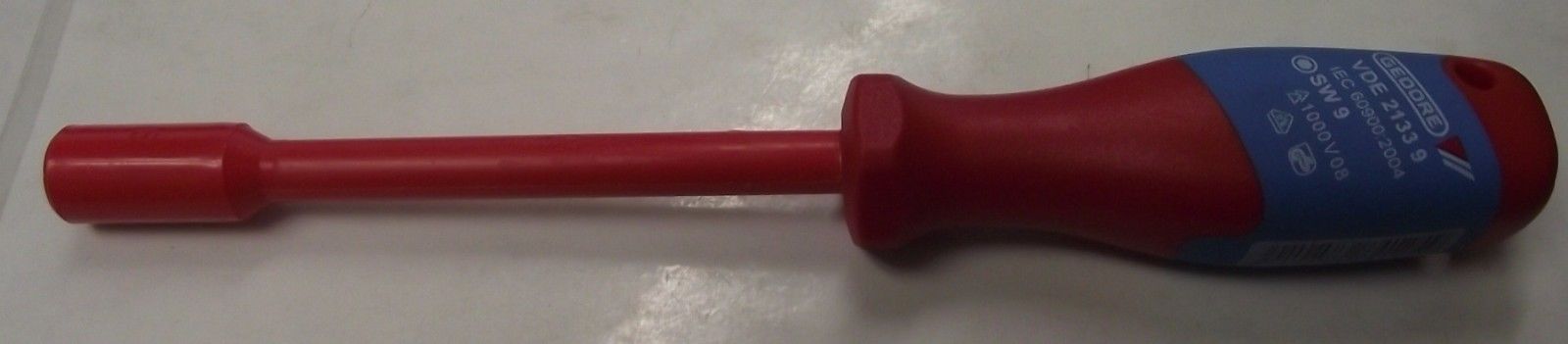 Gedore VDE 2133 9 Vde Insulated Socket Wrench With Handle 9 mm