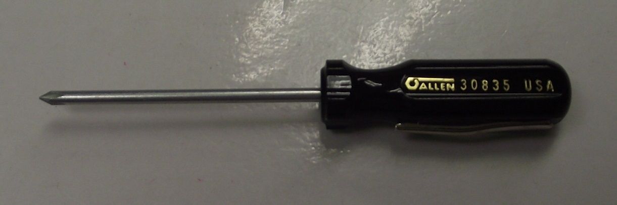 Allen 2-1/2" Round Blade Screwdriver - 30835 USA