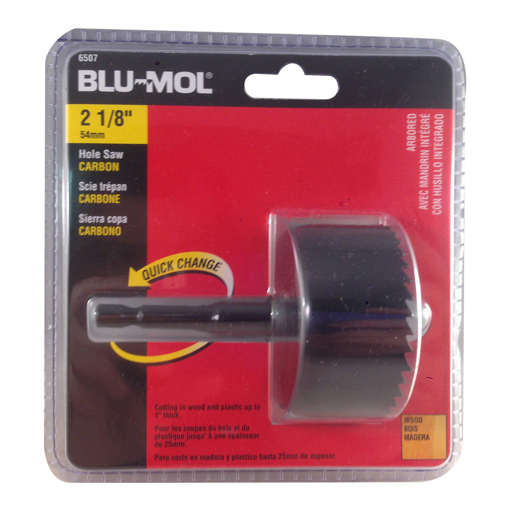 Blu-Mol 6507 2-1/8" Carbon Steel Arbored Hole Saw