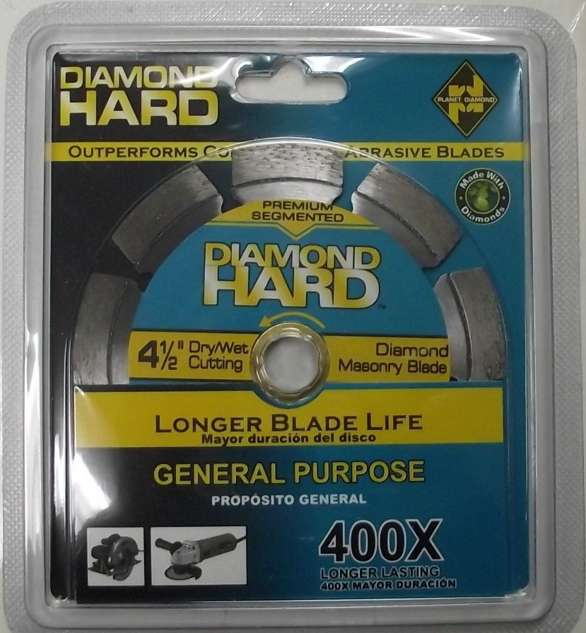 Planet Diamond 21304520 400X 4½" Segmented Diamond Saw Blade