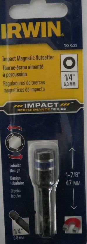 Irwin 1837533 1/4" Impact magnetic Nutsetter