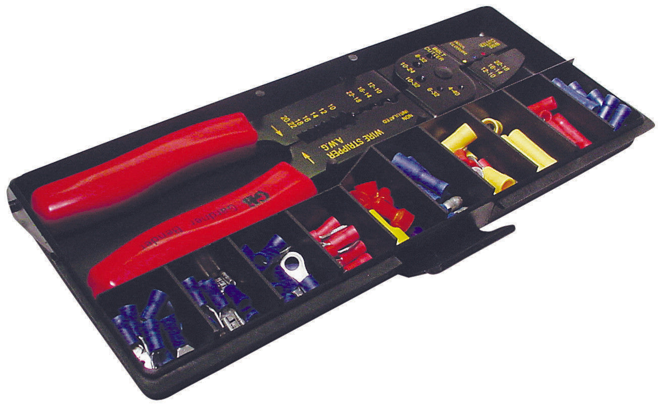 Gardner Bender GK-15 100 Piece Insulated Electrical Terminal & Crimping Tool Set
