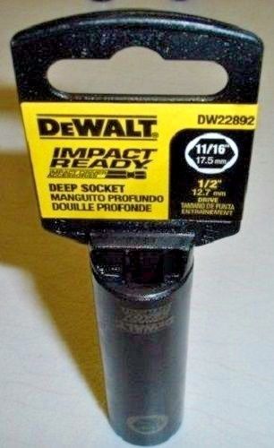 Dewalt DW22892 Impact Ready Deep Socket 11/16" 1/2 Dr