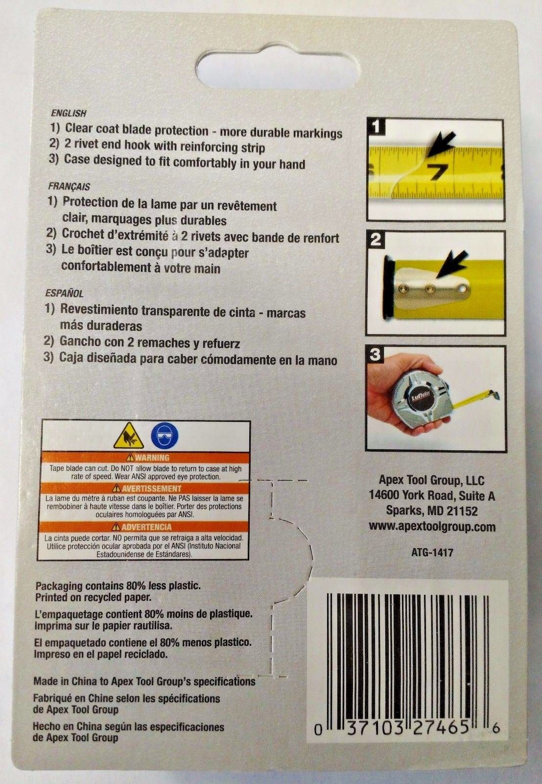 Lufkin CRM625 25' Tape Measure