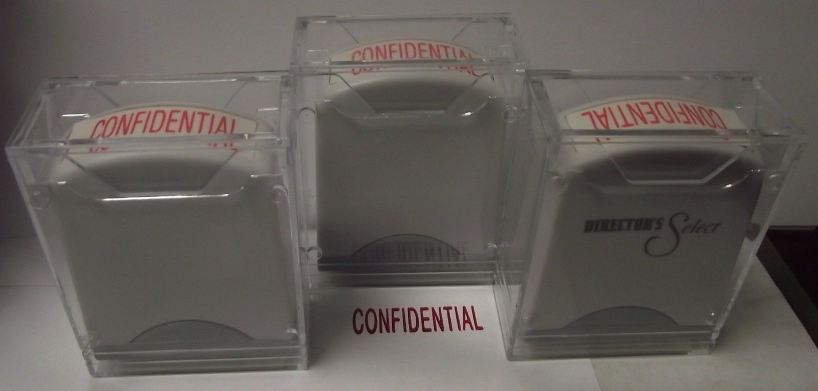 Global AGI-SS02045 Rectangle Stock Pre-Inked Rubber Stamp With "Confidential" 3p