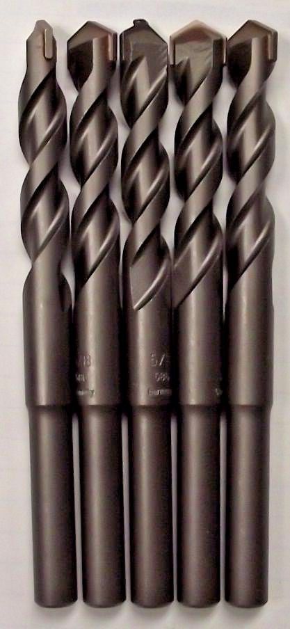 Bosch 220869 5/8 x 6-3/8" Carbide Tipped Rotary Percussion Drill Bit Germany 5pc