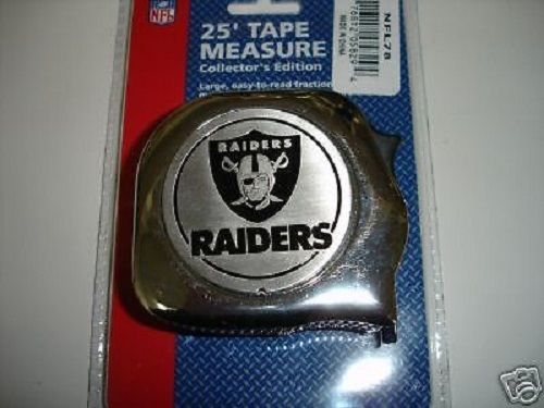 Great Neck NFL78 1' x 25' NFL Tape Measure Oakland Raiders