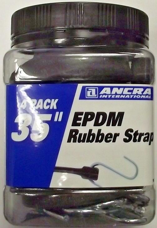 Ancra 95772 EPDM Rubber Strap 35" Length 4 Pack