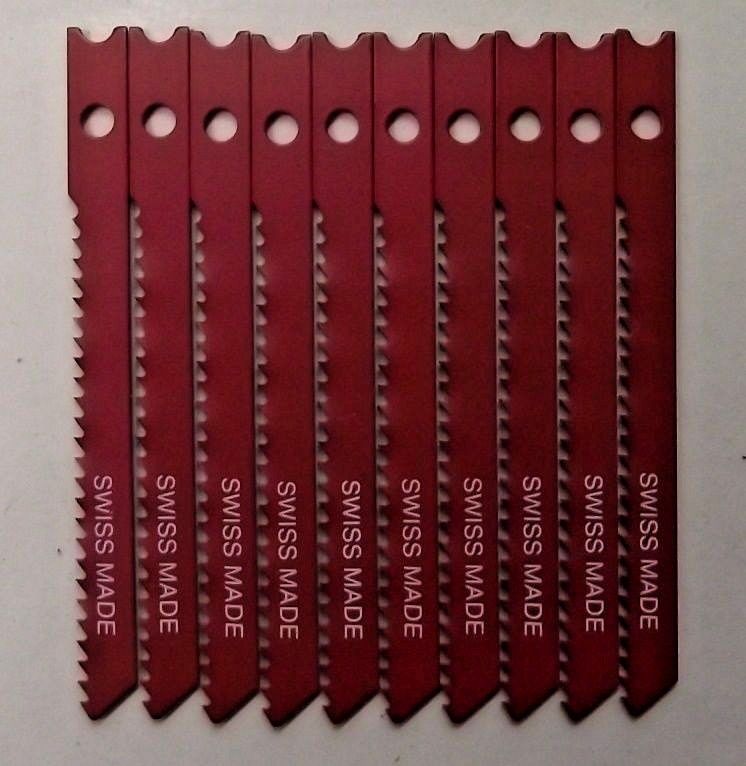 Bosch 2608638509 U18B Jig Saw Blades 2-3/4" x 12TPI Universal Shank 10 Pieces