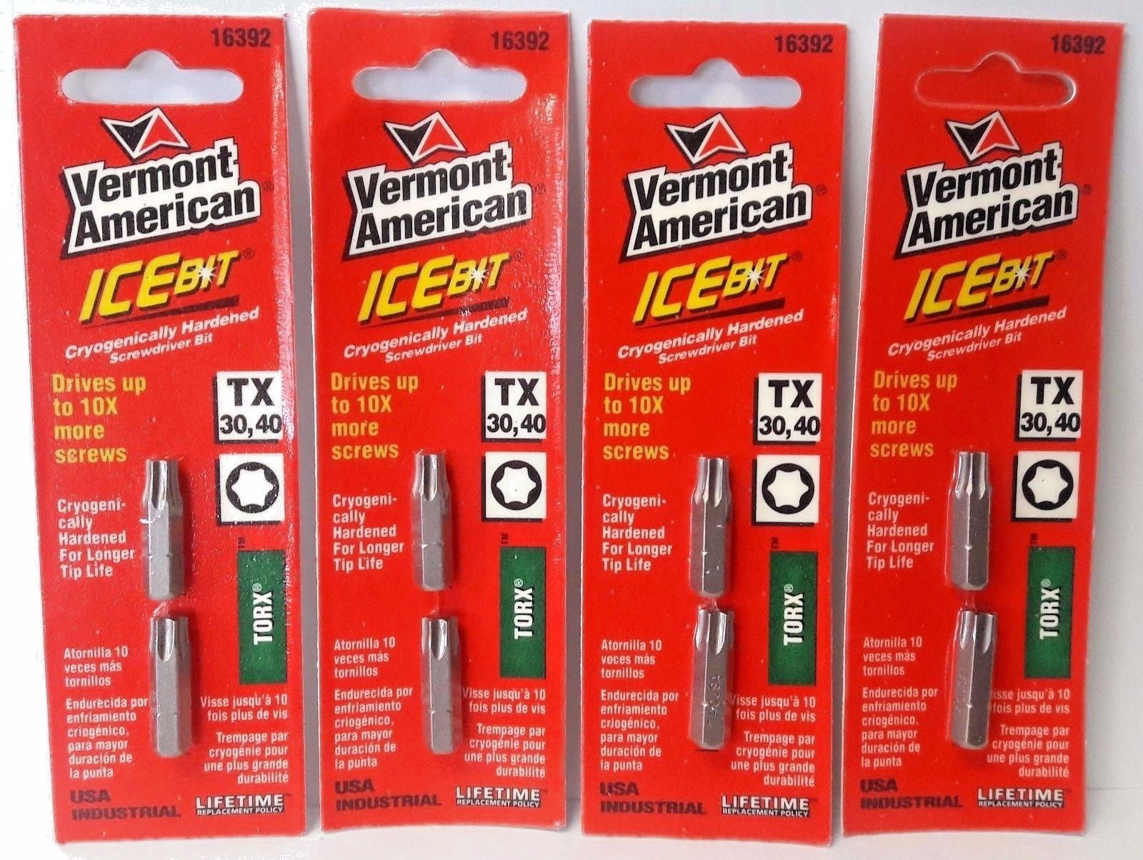 Vermont American 16392 T30, T40 Torx Screw Bit USA 5PKS