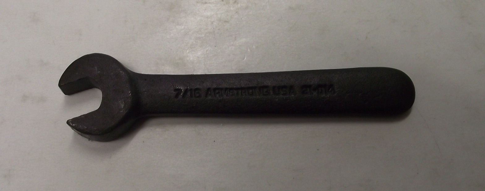 Armstrong Tools 31-014 7/16" Black Oxide Open End Single Head Wrench USA