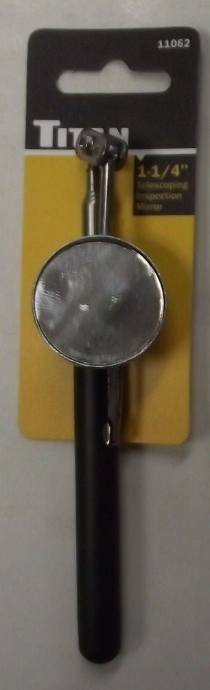 Titan Tools 11062 1-1/4" Telescoping Inspection Mirror 6-1/2" To 19"