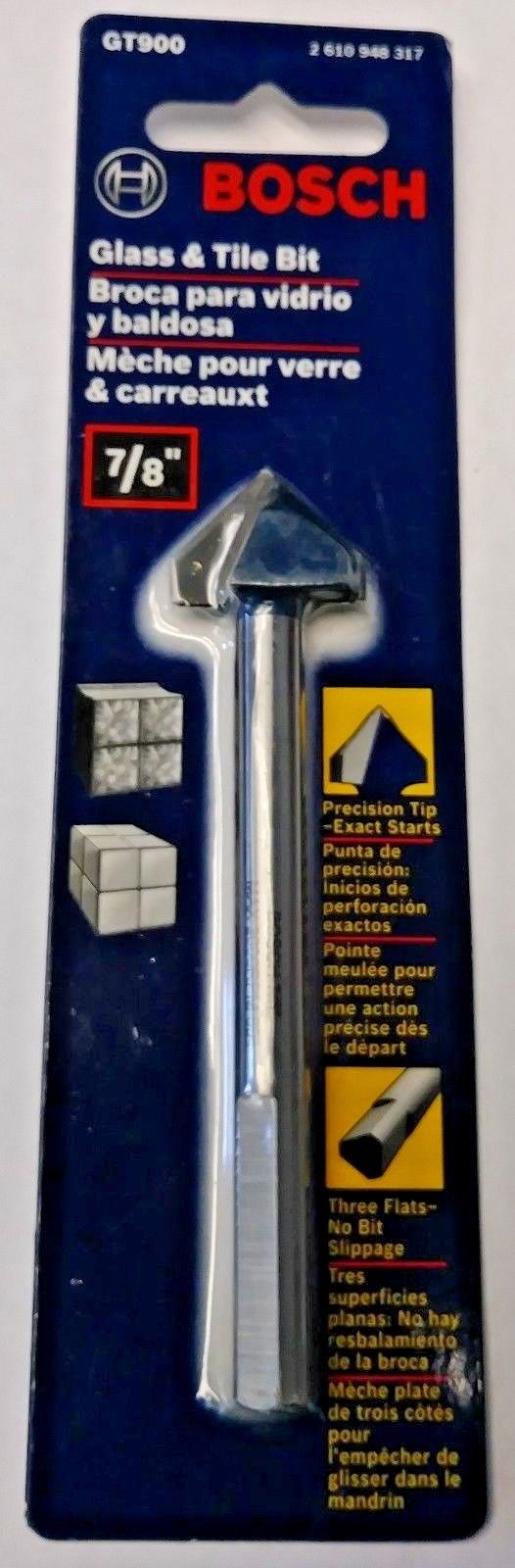 Bosch GT900 7/8" Glass & Tile Bit #I-100