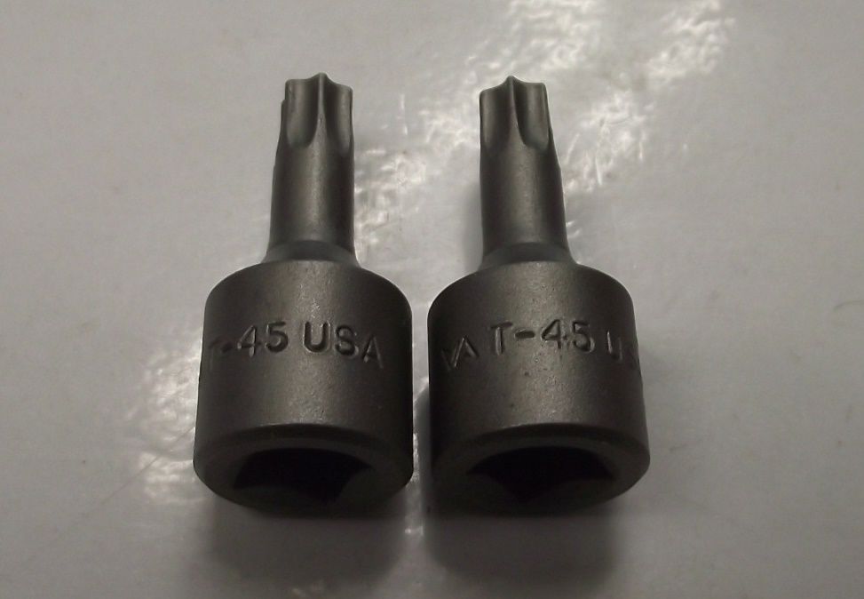 Vermont American 9915745 T-45 3/8" Drive Torx Bit 2pcs. USA